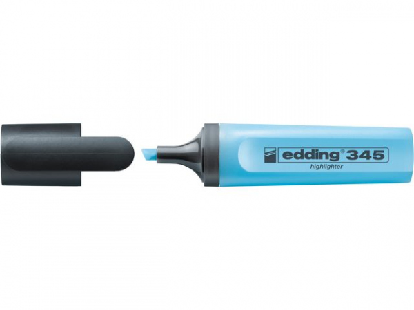 Tekstmarker Edding 345 Blå (10 stk)