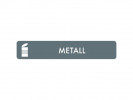 Kildesorteringsmagnet Metall 16X3Cm
