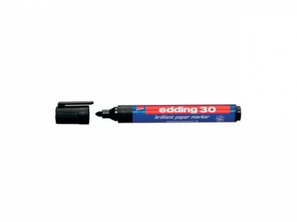 Merkepenn Edding 30 Sort (10 stk)