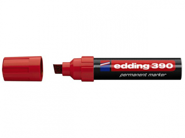 Merkepenn Edding 390 Skrå Rød (10 stk)