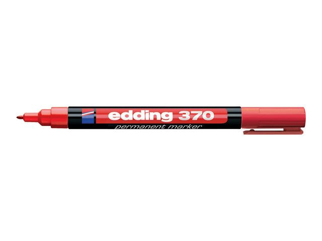 BildeMerkepenn Edding 370 Rund Rød (10 stk)