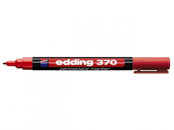 Merkepenn Edding 370 Rund Rød (10 stk)