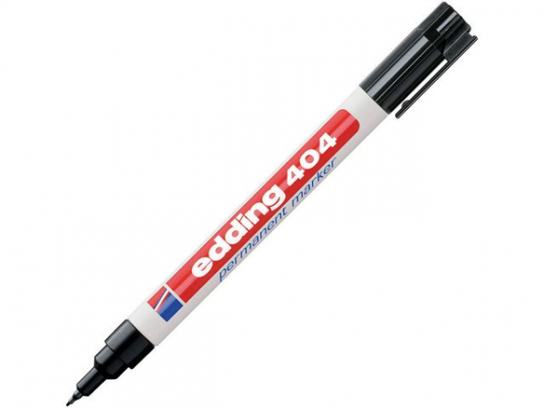 Merkepenn Edding 404 Rund Sort (10 stk)