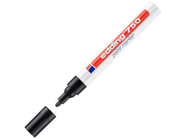 BildePaintmarker Edding 750 Sort (10 stk)
