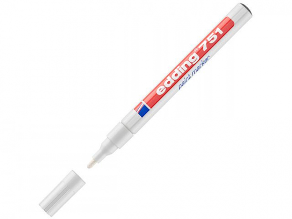 Paintmarker Edding 751 Hvit (10 stk)