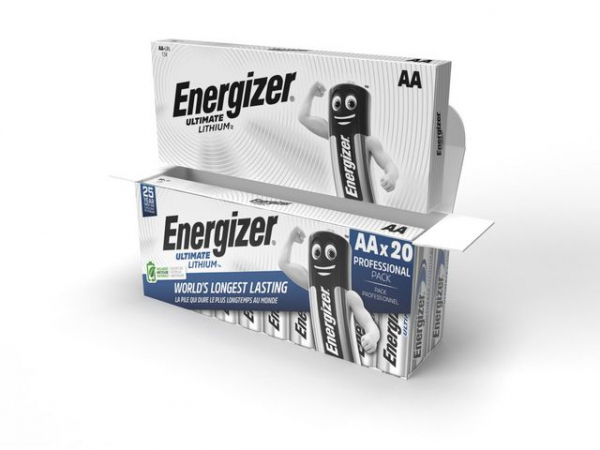 Batteri Energizer U.lithium Aa (20 stk)