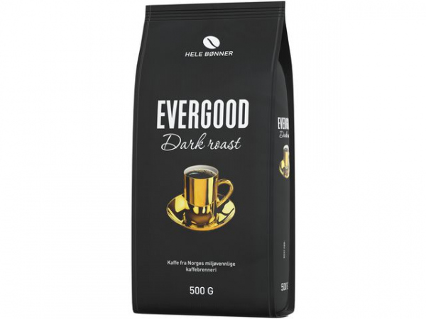 Kaffe Evergood Dark Hele Bønner 500G