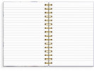 Spiralbok Burde A5 Flowers Lilla