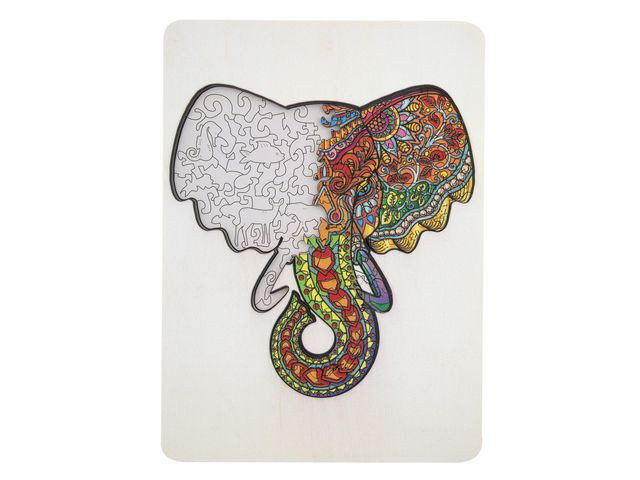 BildePuslespill Grafix Elefant 132 Biter