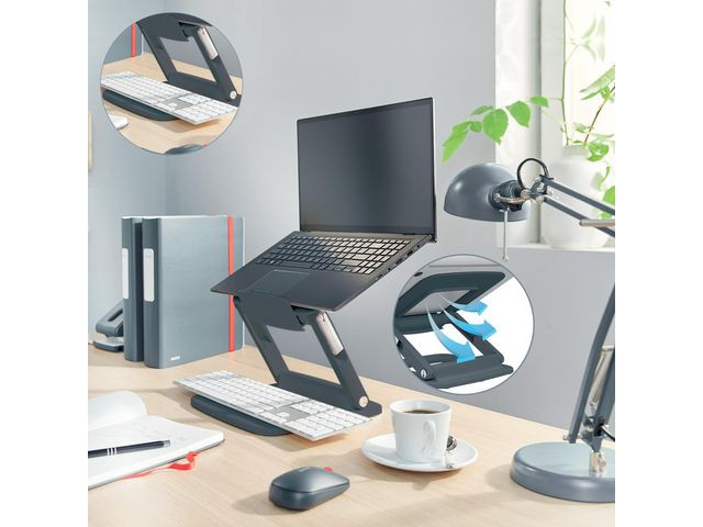 Laptopholder Leitz Ergo Multivinkel Grå
