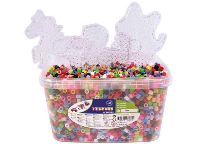 BildePerler Playbox Xl 12 Farger Mix (6 000)