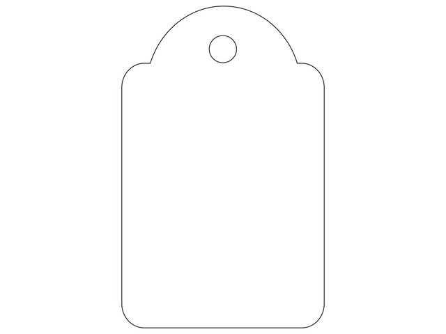 BildePrislapp Med Tråd Apli 22X35Mm (100 stk)