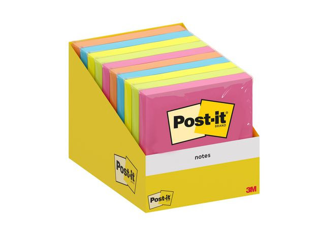BildeNotatblokk Post-It 76X76 Ass (10 stk)