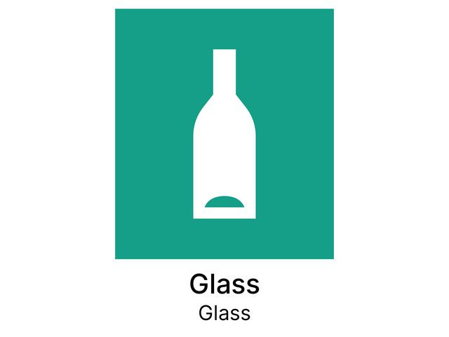 BildeKildesorteringsetikett Glass