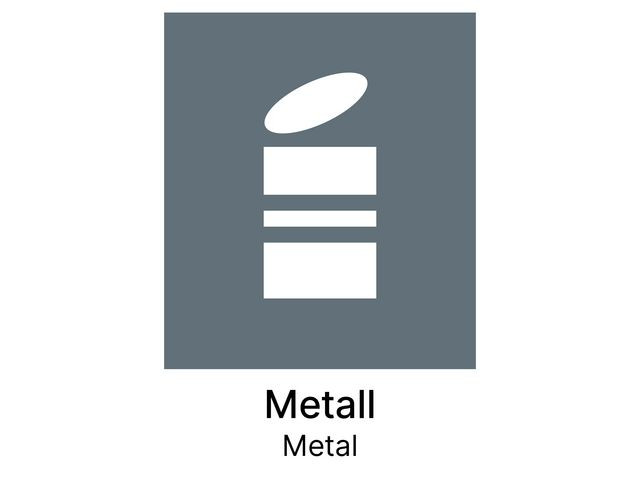 BildeKildesorteringsetikett Metall