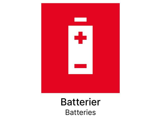 BildeKildesorteringsetikett Batteri