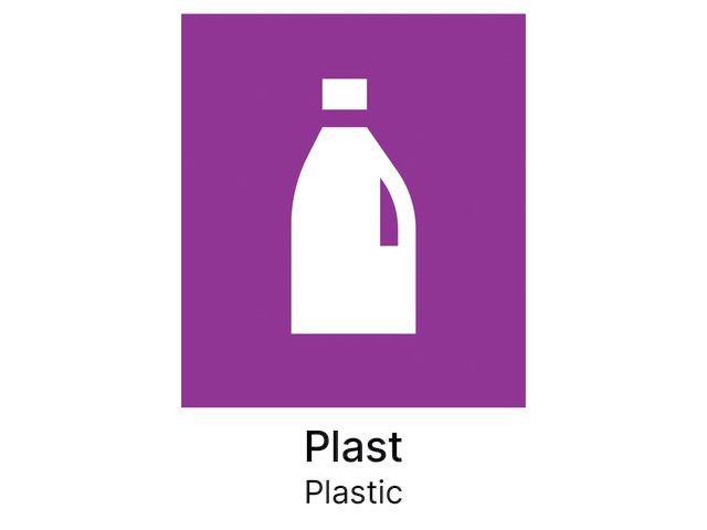 BildeKildesorteringsetikett Plast