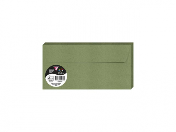 Konvolutt Pollen 110X220Mm Grønn (20 stk)