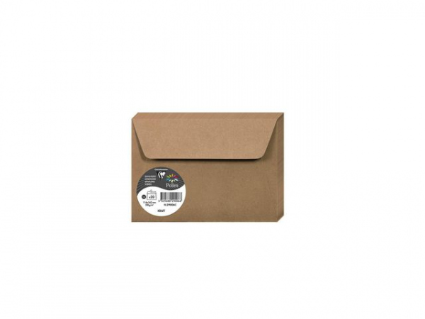 Konvolutt Pollen 114X162Mm Kraft (20 stk)