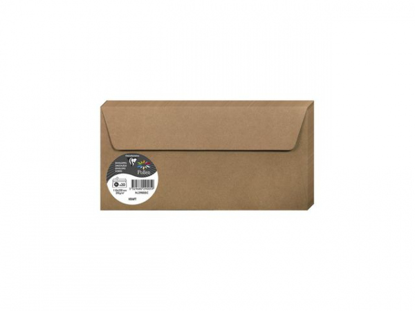 Konvolutt Pollen 110X220Mm Kraft (20 stk)