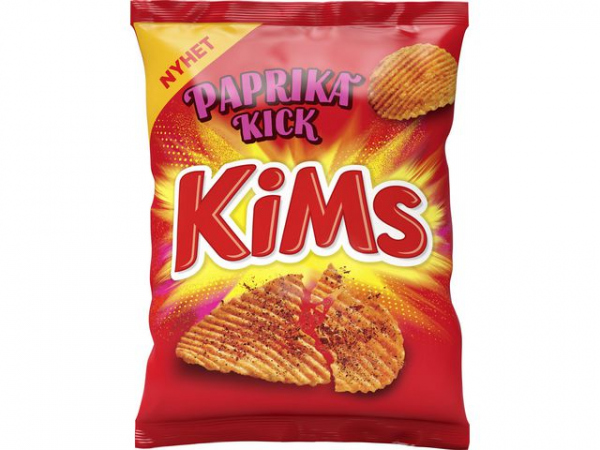 Potetgull Kims Paprika Kick 200G (18 poser)