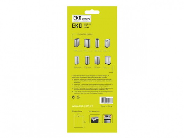 Avfallspose Eko E 55X70 25-35L Hvit (12 stk)