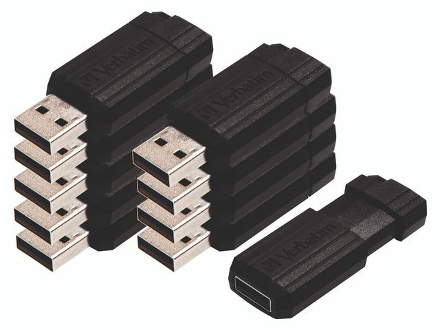 BildeMinne Verbatim Pstripe Usb 2.0 16Gb (10 stk)
