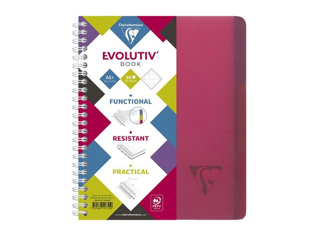 BildeNotatbok Clairefontaine Intense A5+ Linj (5 stk)