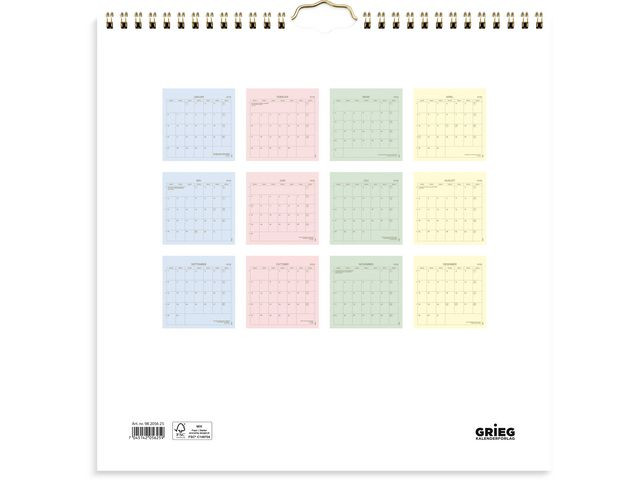 BildeVeggkalender Grieg 2025 Color