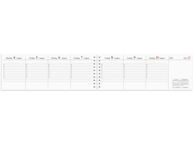 BildePlankalender Grieg 2025 Spiral