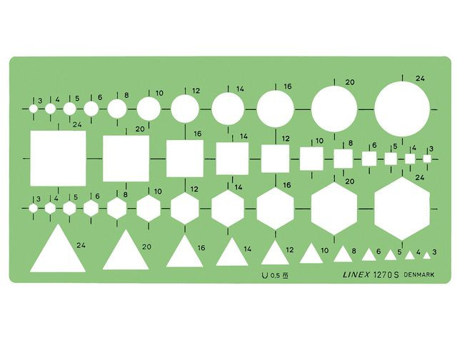 BildeSjablong Linex Geometri Kombinasjon