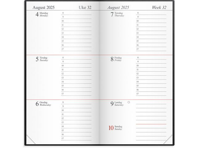 BildeLommekalender Grieg Memo 2025 Plast Sort