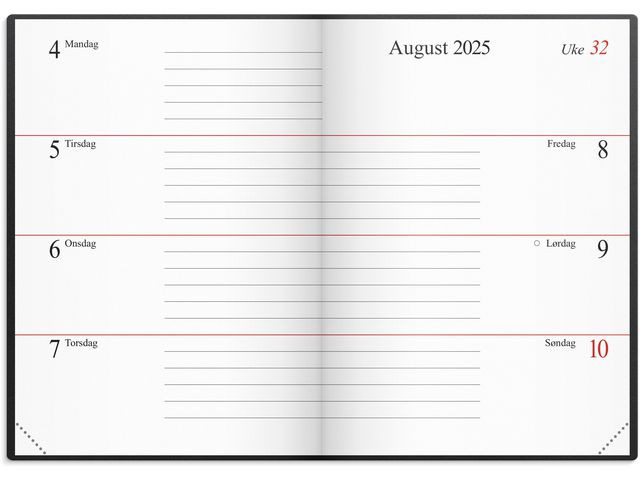 BildeLommekalender Grieg Mini 2025 Plast Sort