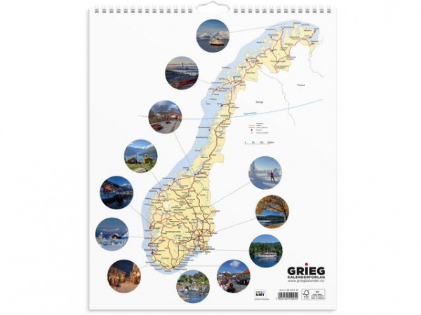 Billedkalender Grieg 2025 Norge