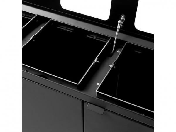 Avfallsbeholder Bica 950 2X65/45L Antras