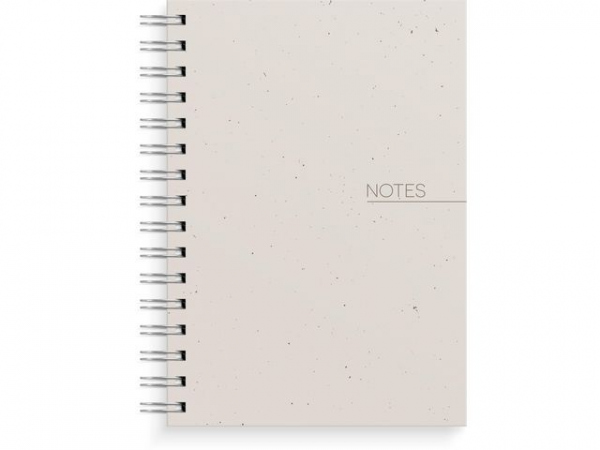 Spiralbok Burde A5 Beige