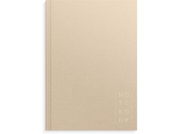 Skrivebok Burde A5 Linjer Beige