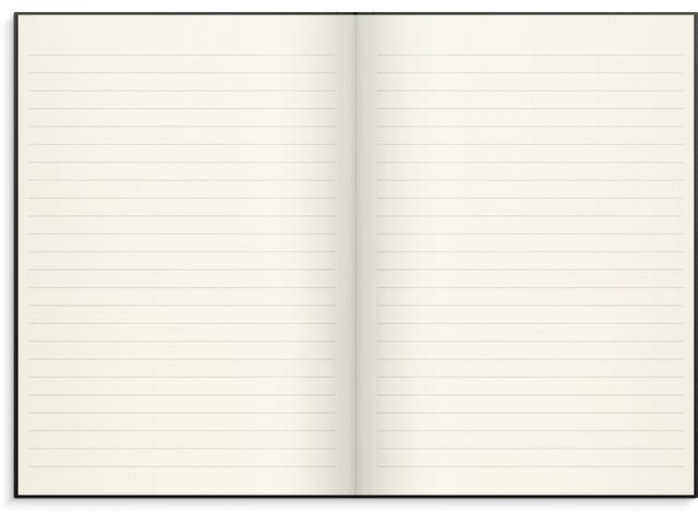 BildeSkrivebok Burde A5 Linjer Sort