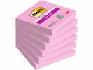 Notatblokk Post-It Ssn 76X76 Rosa (6 stk)