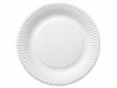 Tallerken Papp Ø18Cm Hvit (50 stk)