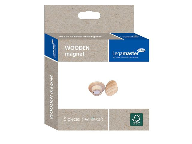 BildeMagnet Legamaster Wooden 25Mm (5 stk)