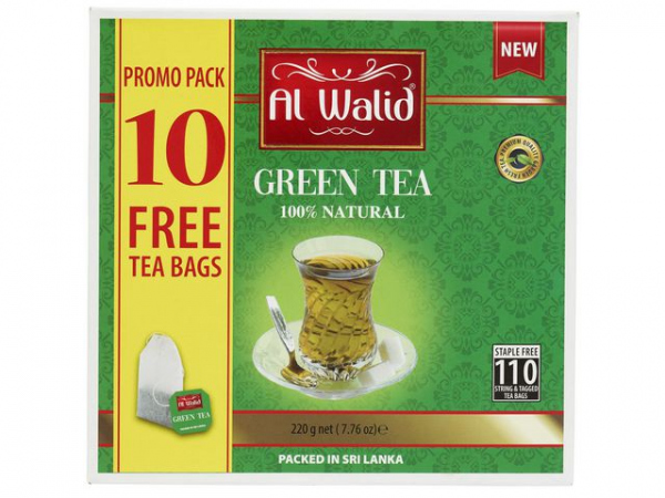 Te Al-Walid Grønn Te (110 stk)