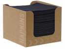 Serviett Dunisoft 20Cm Sort M/Disp (50 s...