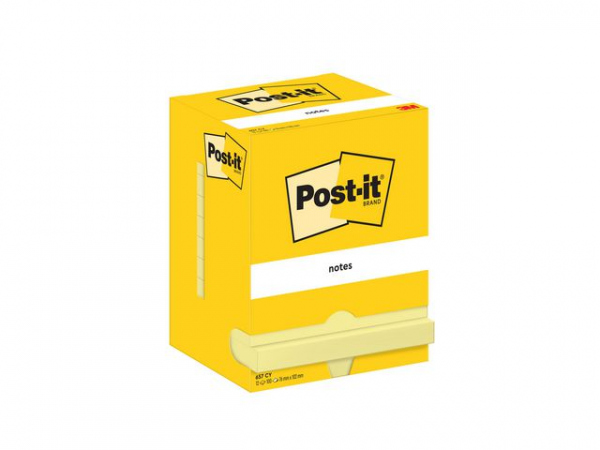 Notatblokk Post-It 76X102 Cy (12 stk)