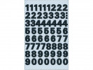 Etikett Avery Tall 9,5Mm 0-9 Sort