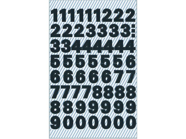BildeEtikett Avery Tall 9,5Mm 0-9 Sort