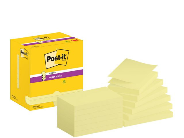 BildeNotatblokk Post-It Sszn 76X127 Cy (12 stk)
