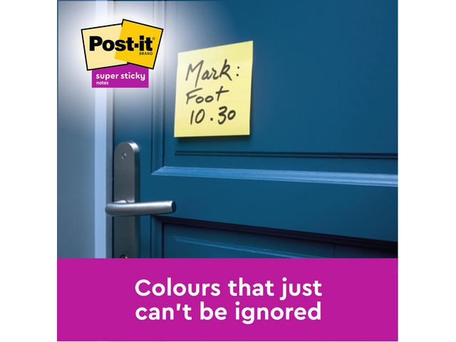 BildeNotatblokk Post-It Ssn48X48 Resir Cy (12 stk)