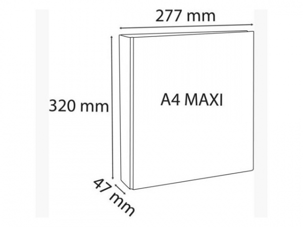 Innstikkperm Exacompta A4+ 2D 25/47 Hvit