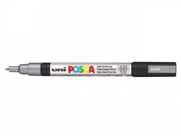 Paintmarker Uni Posca Pc-3M Sølv